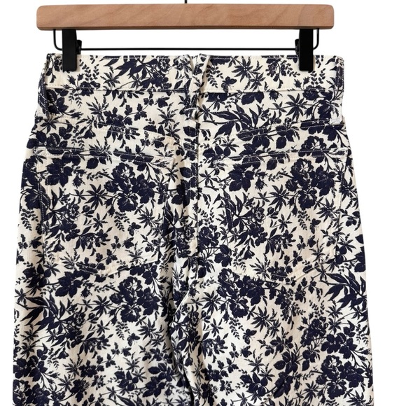 NWT J. Crew Slim Wide-Leg Jean in Floral Toile Print Size 27 - Picture 9 of 12